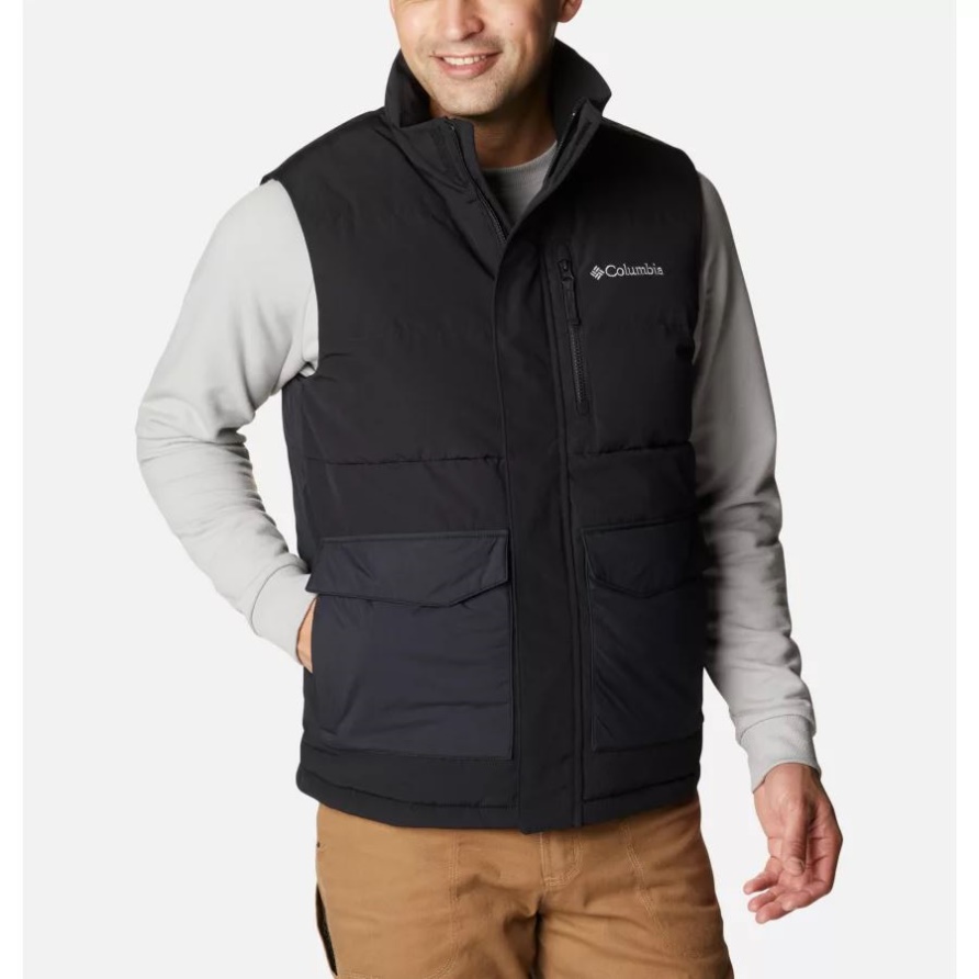 Columbia Herren Marquam Peak Fusion Weste Groß Schwarz