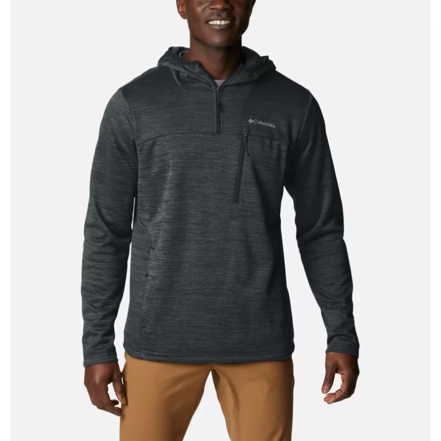 Columbia Maxtrail II Fleece-Hoodie Mit Halbem Reißverschluss Für Herren Shark Heather