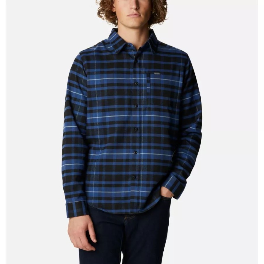 Columbia Outdoor Elements Ii Flanellhemd Für Herren Night Tide übergroßes Tartan