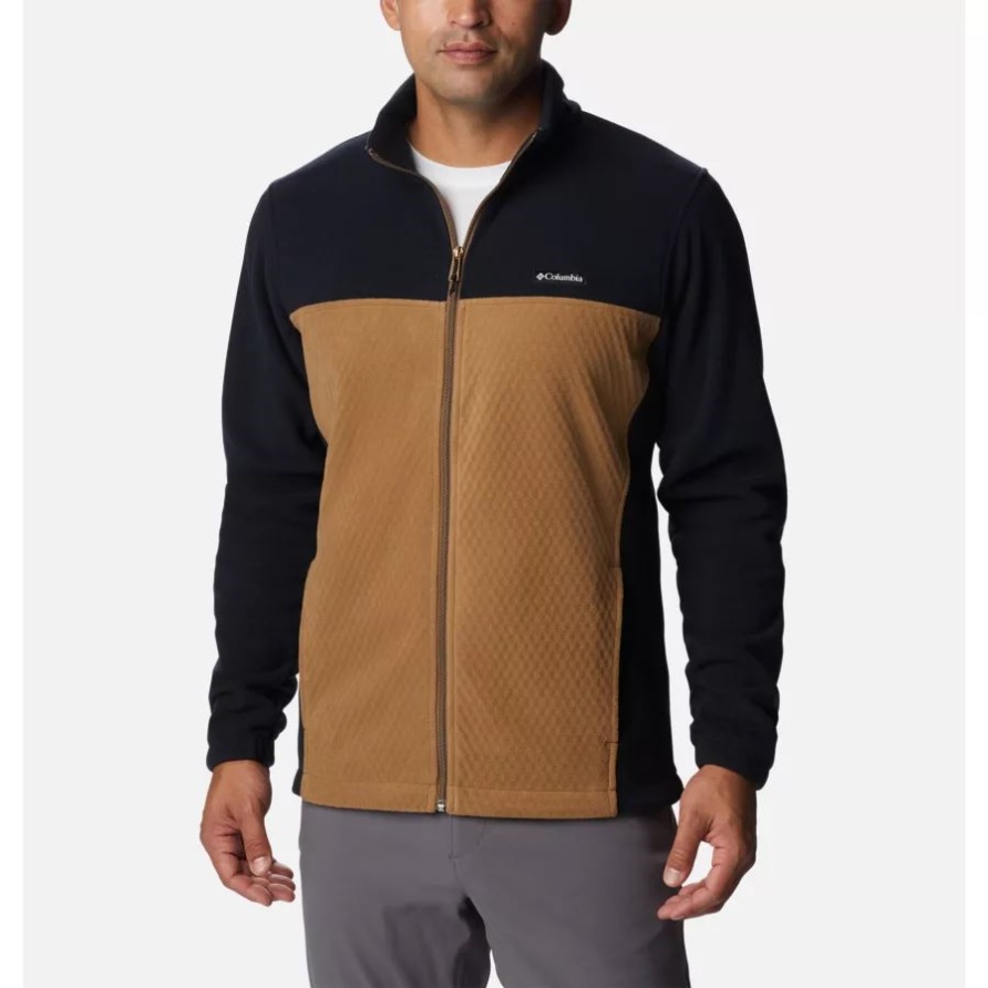 Columbia Overlook Trail Jacke Mit Durchgehendem Reißverschluss Für Herren Delta/Schwarz