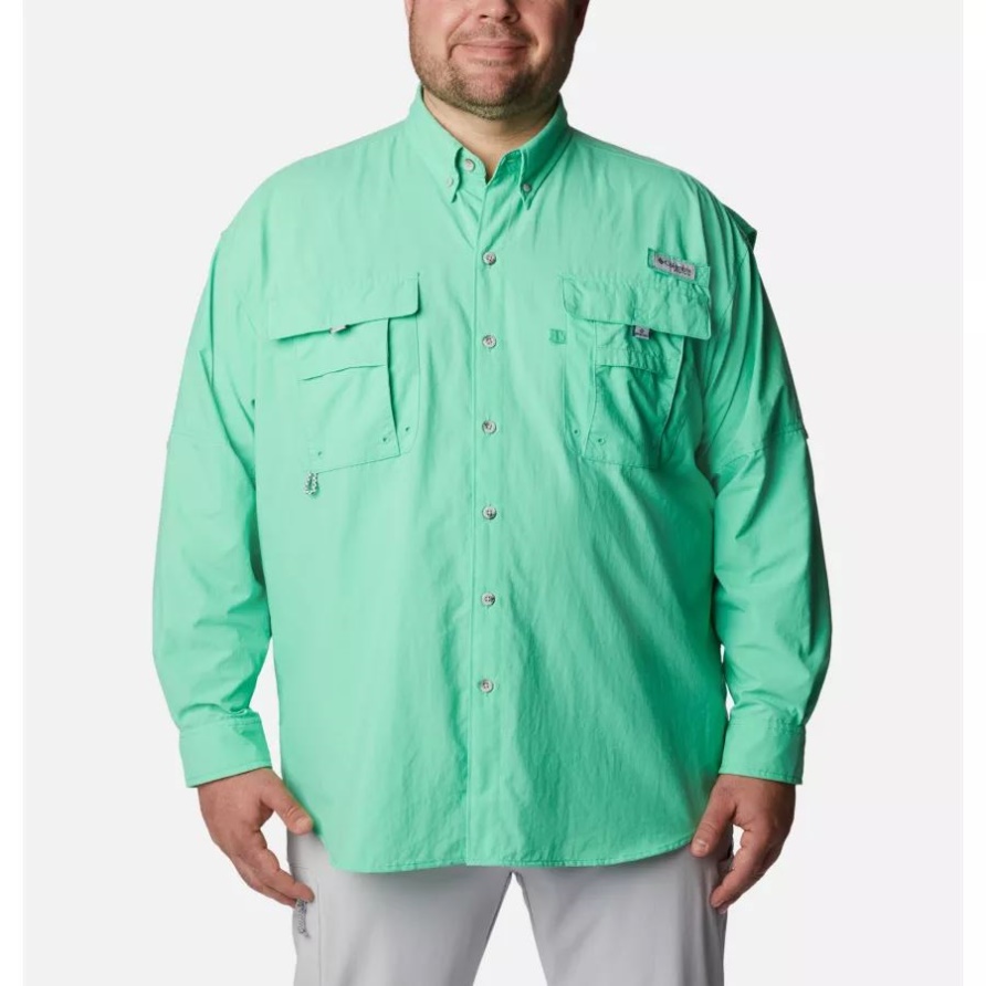 Columbia Herren Pfg Bahama Ii Langarmhemd Big Light Jade