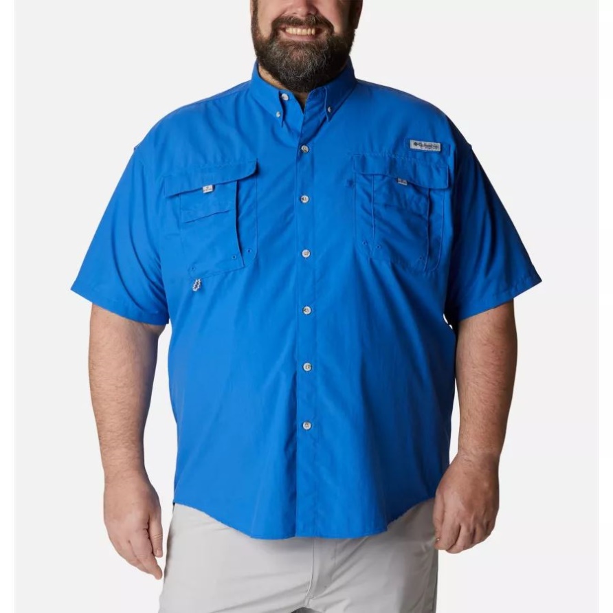 Columbia Herren Pfg Bahama Ii Kurzarmhemd Groß, Leuchtend Blau