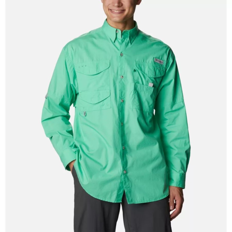 Columbia Herren Pfg Bonehead Langarmhemd Hell Jade