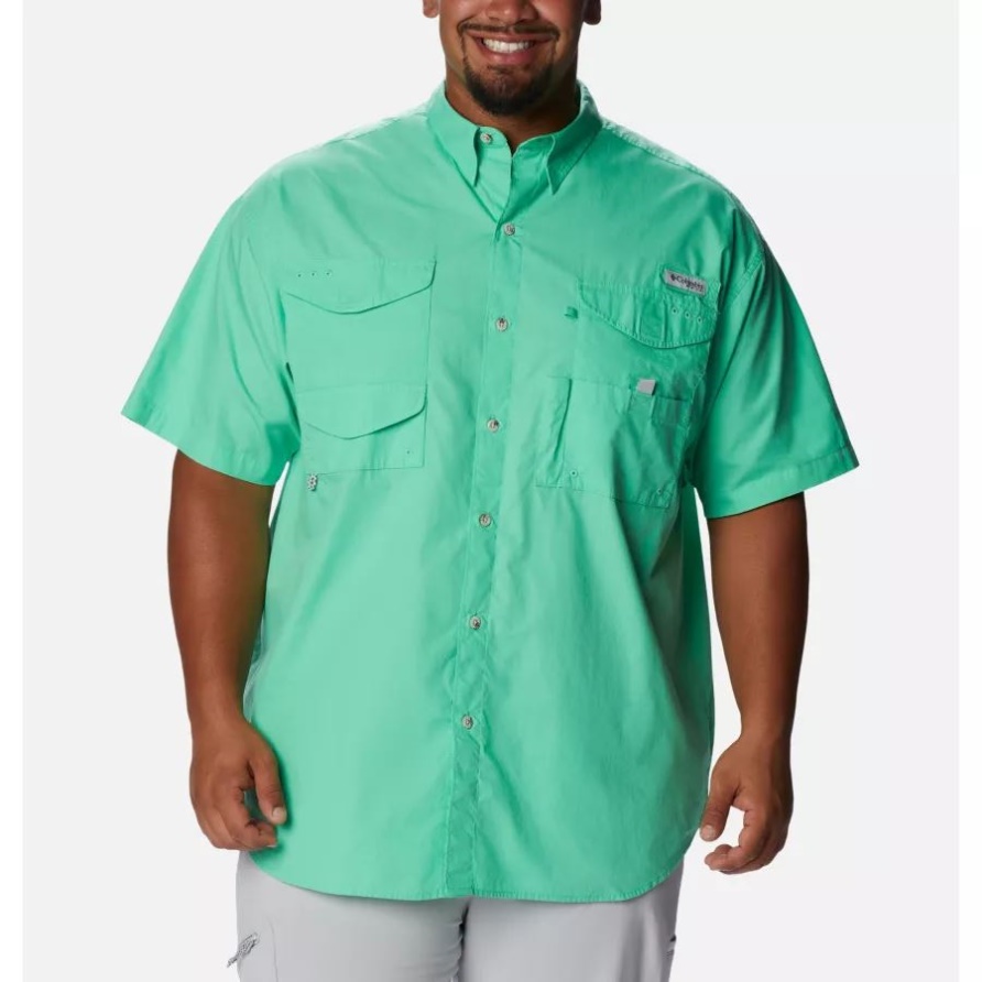 Columbia Herren Pfg Bonehead Kurzarmhemd Big Light Jade