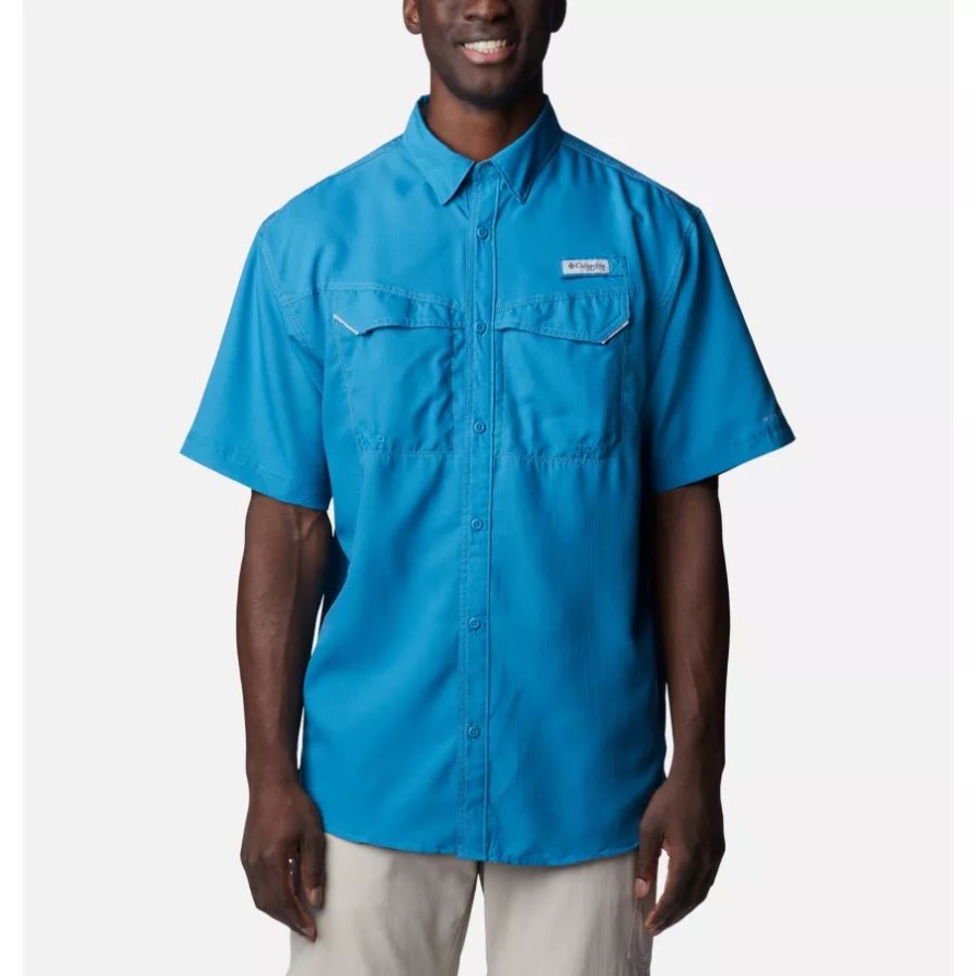 Columbia Herren Pfg Low Drag Offshore Kurzarmhemd Deep Marine