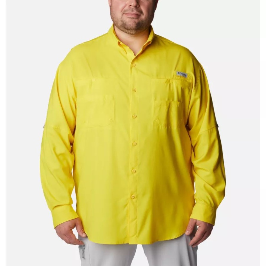 Columbia Herren Pfg Tamiami Ii Langarmshirt Groß Laser Zitrone