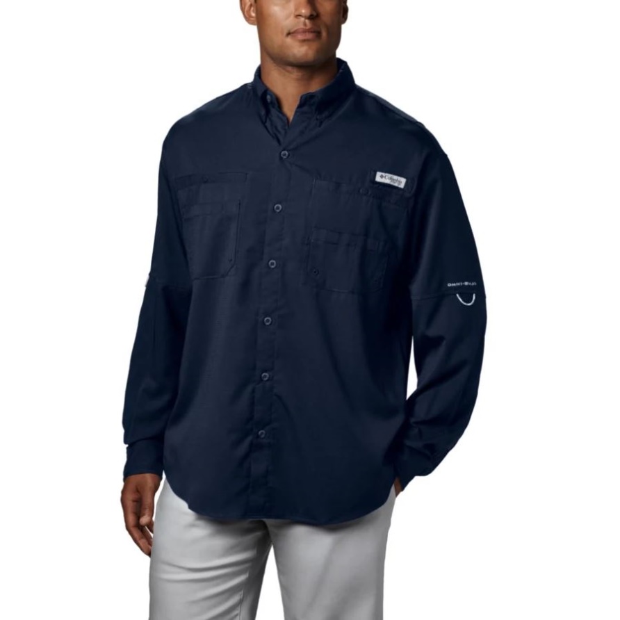 Columbia Herren Pfg Tamiami Ii Langarmhemd Collegiate Navy