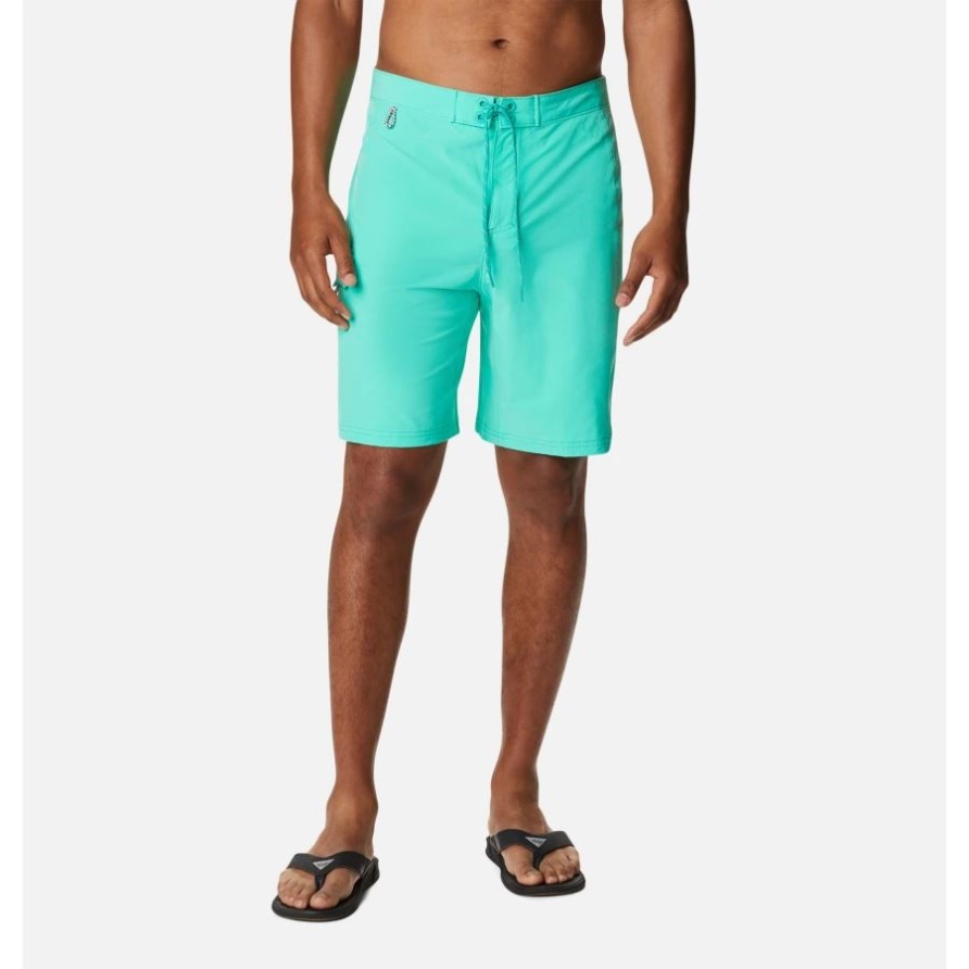 Columbia Pfg Terminal Tackle Boardshorts Für Herren, Electric Türkis/cool Grey