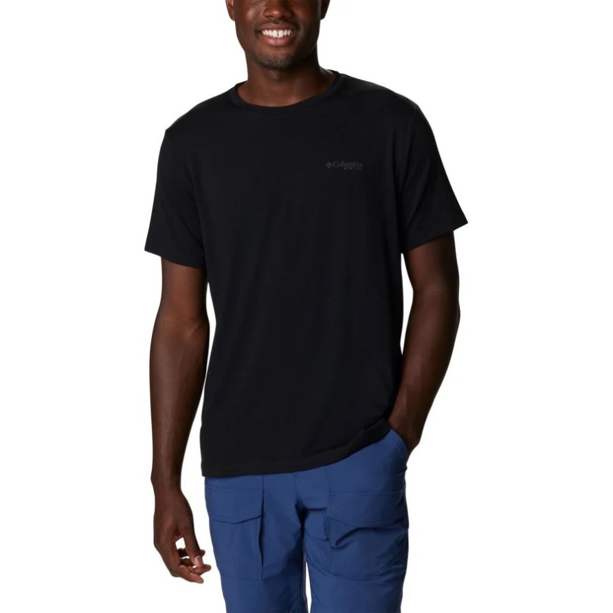 Columbia Herren Pfg Triangle Fill Tech T-shirt Schwarz/schwarz Pfg Camo