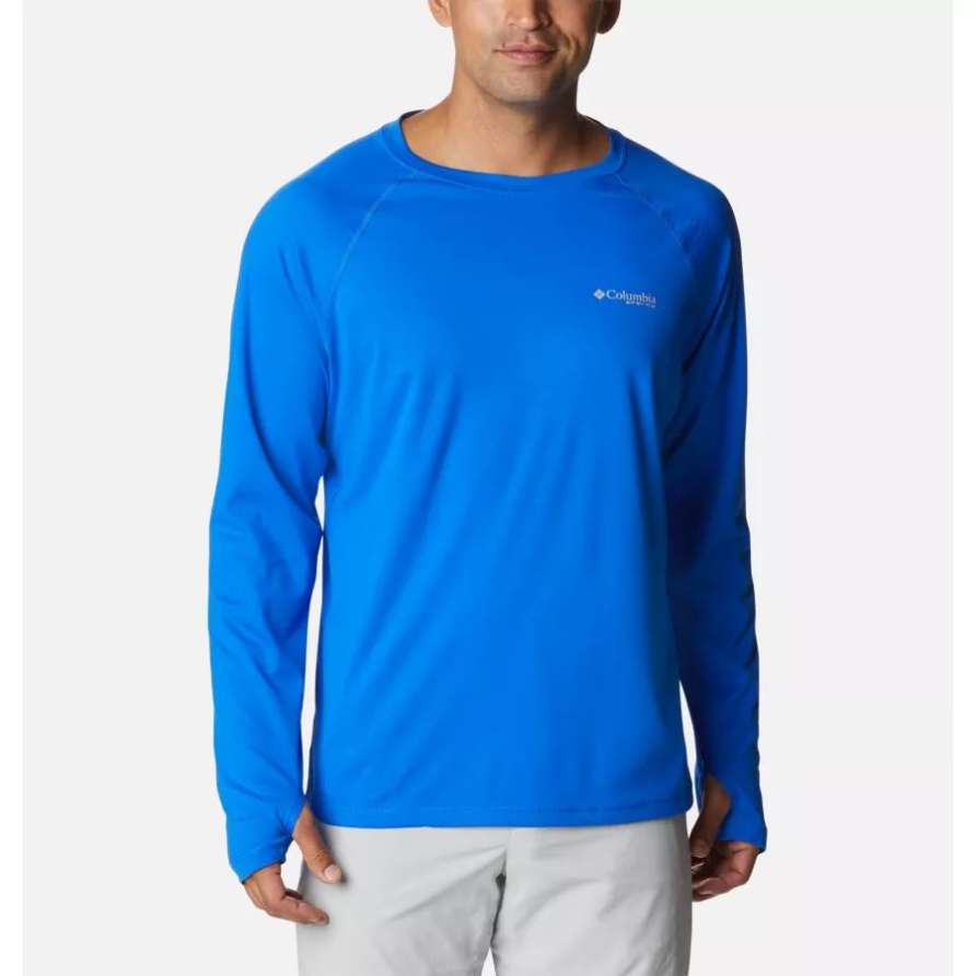 Columbia Herren Pfg Zero Rules Ice Langarmshirt Blue Macaw
