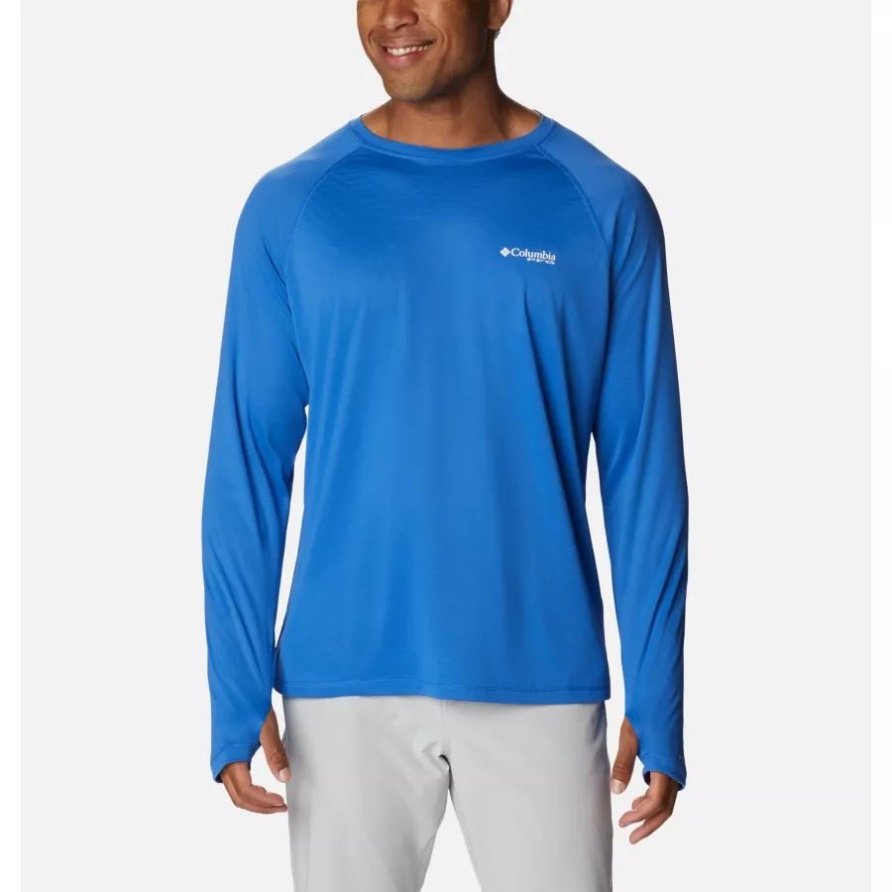 Columbia Herren Pfg Null Regeln Eis Langarmshirt Leuchtend Blau