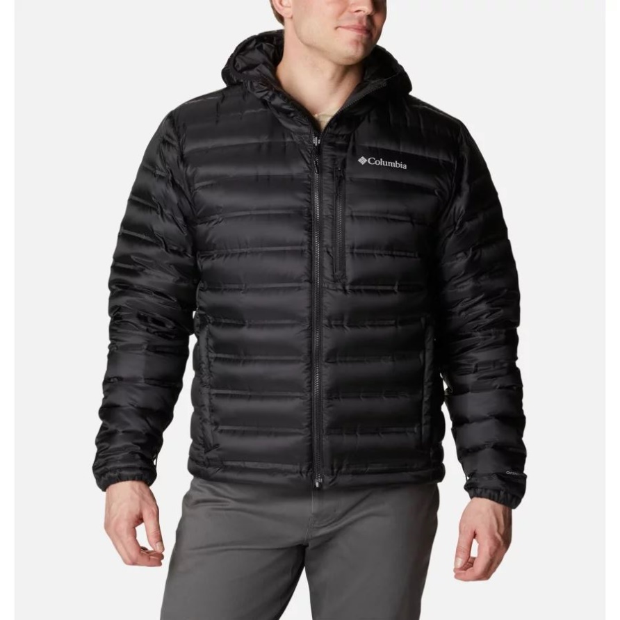 Columbia Pebble Peak Daunenjacke Mit Kapuze Für Herren Schwarz