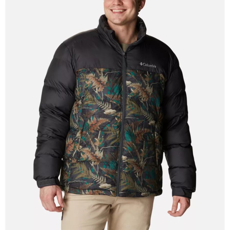 Columbia Pike Lake Pufferjacke Für Herren Spruce North Woods Print/shark