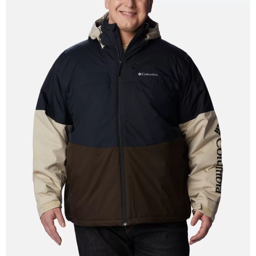 Columbia Point Park Isolierte Jacke Für Herren Groß Schwarz/cordovan/ancient Fossil
