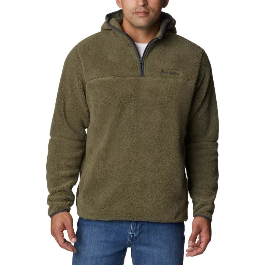 Columbia Herren Robuster Ridge Iii Sherpa Pullover Hoodie Steingrün