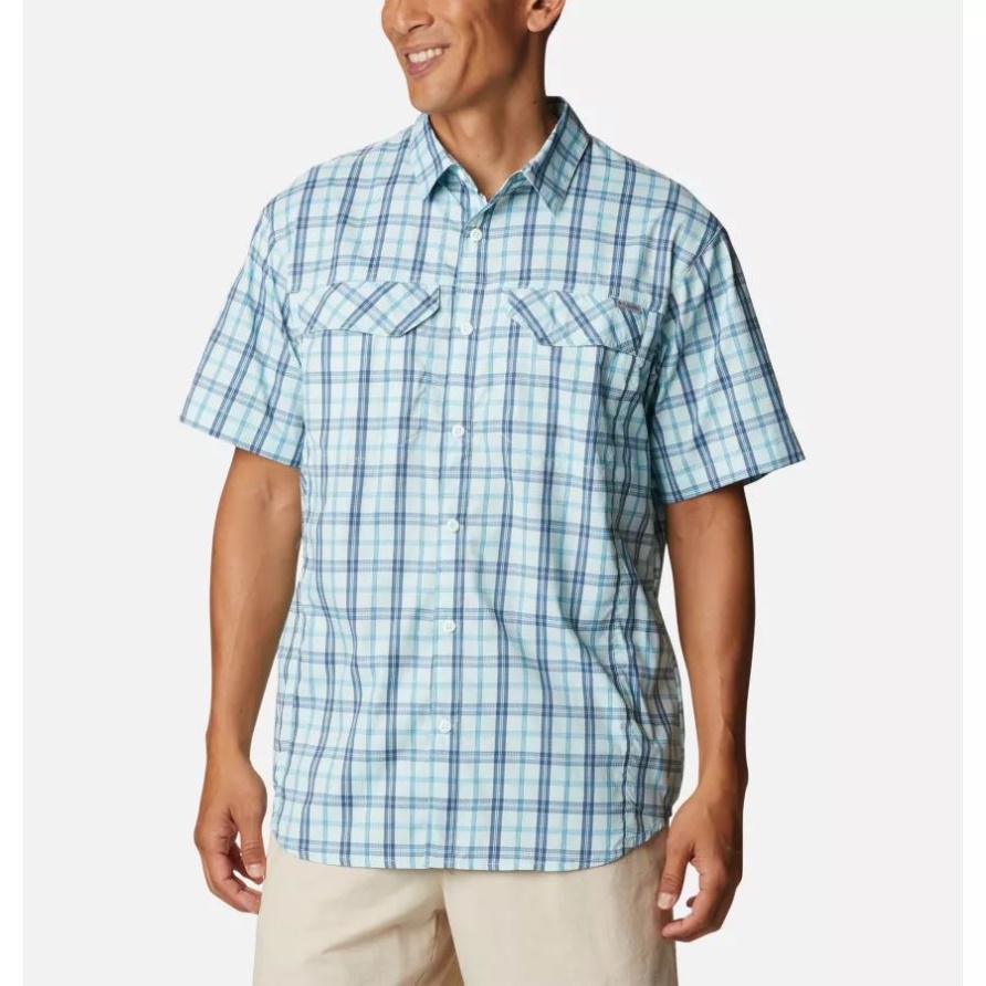 Columbia Silver Ridge Lite Kariertes Kurzarmhemd Für Herren Icy Morn Switchback Madras