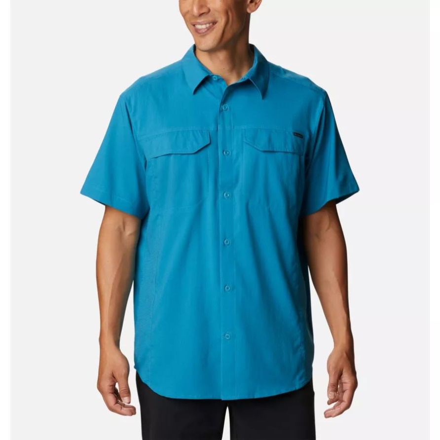 Columbia Silver Ridge Lite Kurzarmhemd Für Herren In Tiefem Marineblau