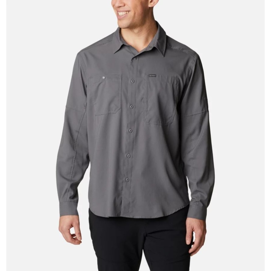 Columbia Silver Ridge Utility Lite Langarmhemd Für Herren City Grey