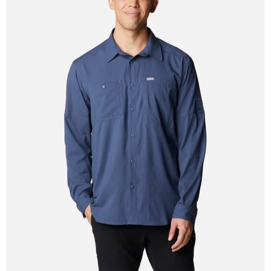 Columbia Silver Ridge Utility Lite Langarmhemd Für Herren Dark Mountain