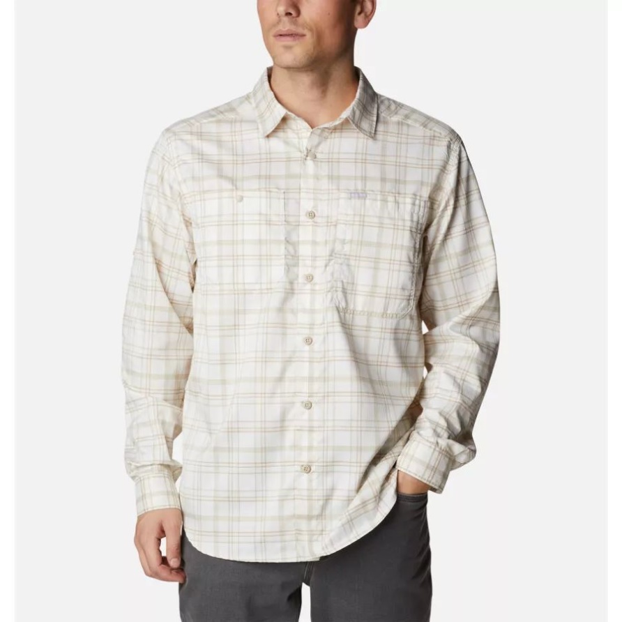 Columbia Herren Silver Ridge Utility Lite Kariertes Langarmhemd Kreide Multi Kariert