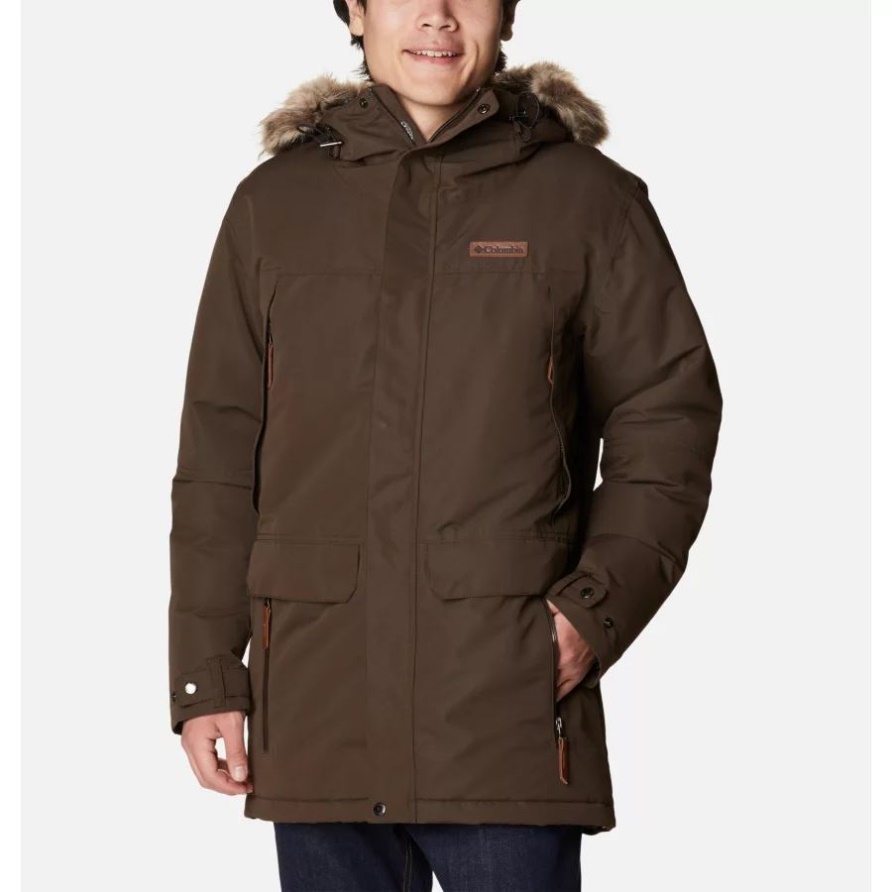 Columbia South Canyon Long Down Parka Cordovan Für Herren