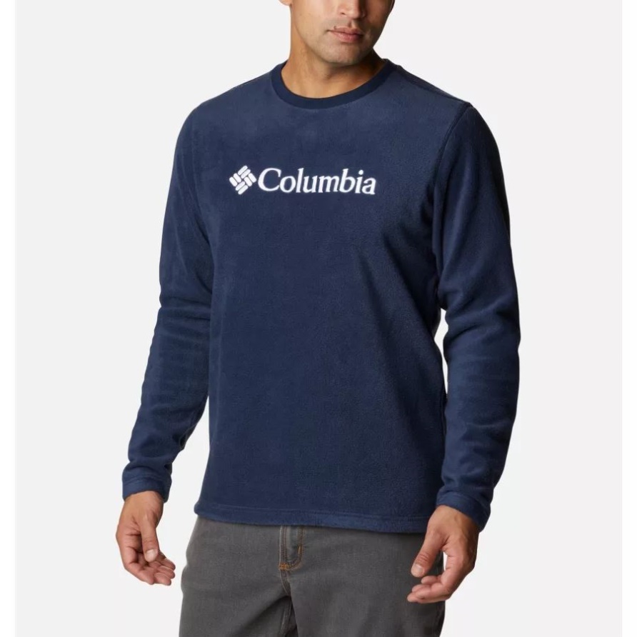 Columbia Steens Mountain Crew Fleeceshirt Für Herren Collegiate Navy