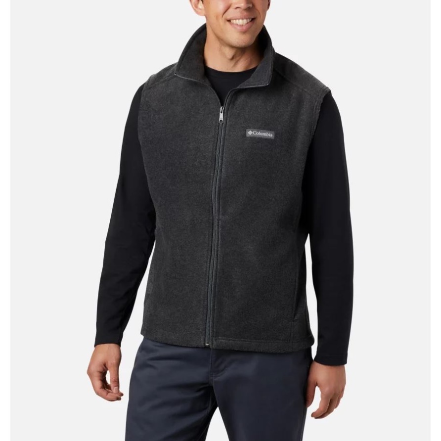Columbia Steens Mountain Fleece Weste Für Herren, Anthrazit Meliert