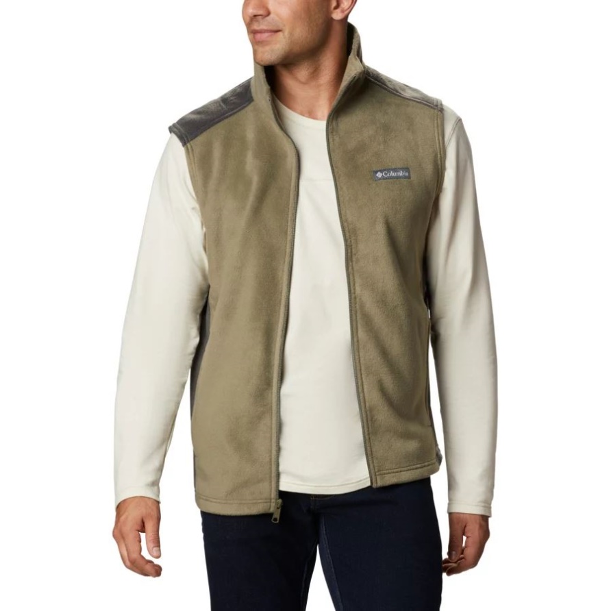 Columbia Steens Mountain Fleece Weste Für Herren Groß Steingrün/haifisch
