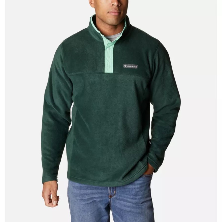 Columbia Steens Mountain Half Snap Fleece Fichte/kelp Für Herren