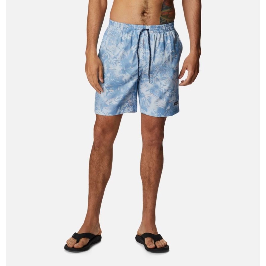 Columbia Sommertide Stretch Bedruckte Shorts Jet Stream Sketchy Paradise Für Herren