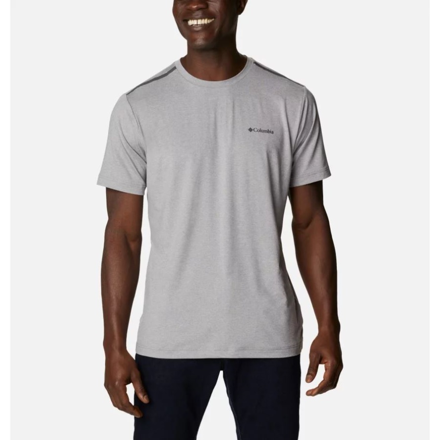 Columbia Tech Trail Rundhalsshirt Für Herren In Cool Grey