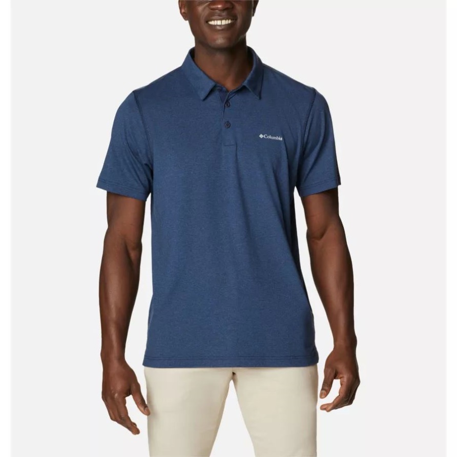 Columbia Tech Trail Poloshirt Für Herren Collegiate Navy