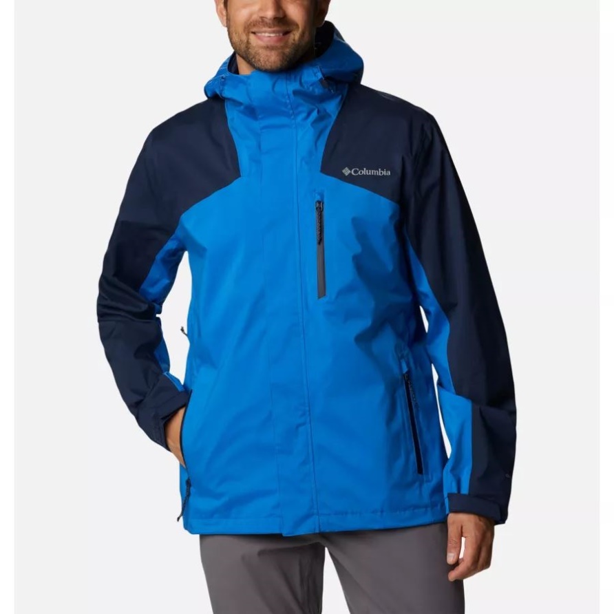 Columbia Ten Trails Wasserdichte Shell-Jacke Für Herren, Helles Indigo/College-Navy