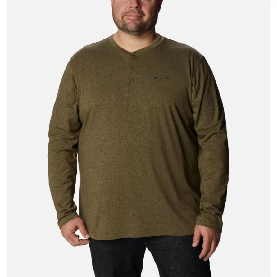 Columbia Herren Thistletown Hills Henley Big Olive Green Heather