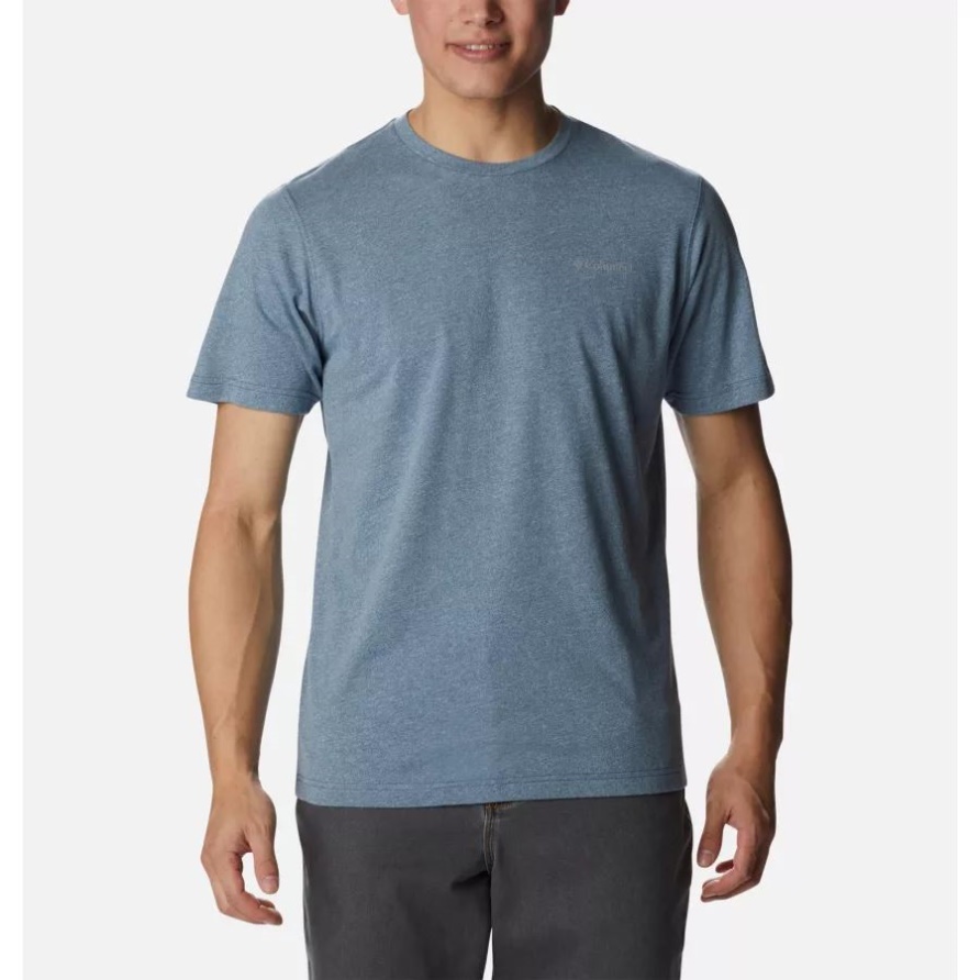 Columbia Herren Thistletown Hills Kurzarmshirt Big Dark Mountain/sky Blue