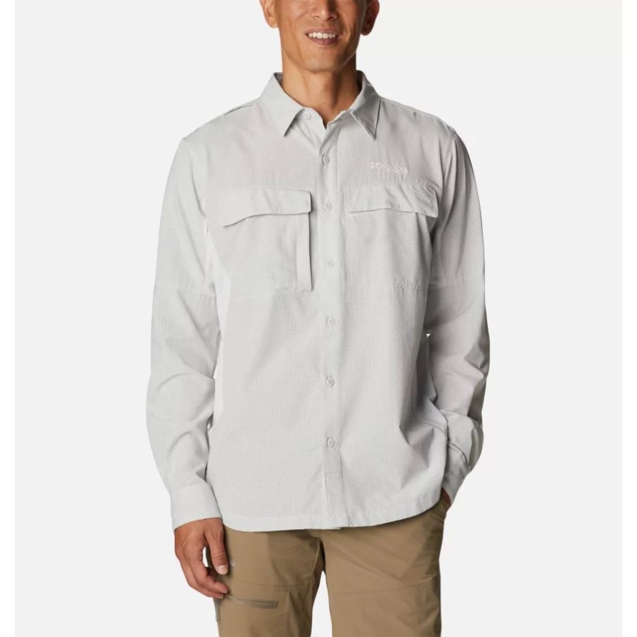 Columbia Herren Titan Pass Irico Langarmshirt Nimbus Grau
