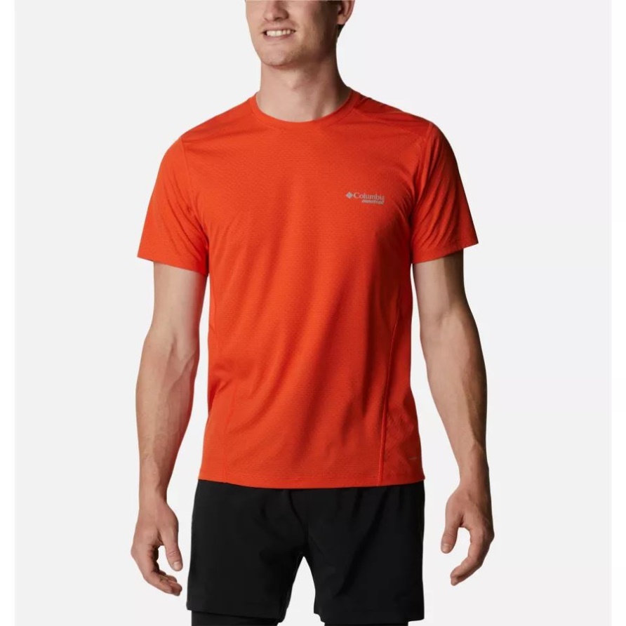 Columbia Titan Ultra Iii Technisches T-shirt Für Herren Roter Quarz