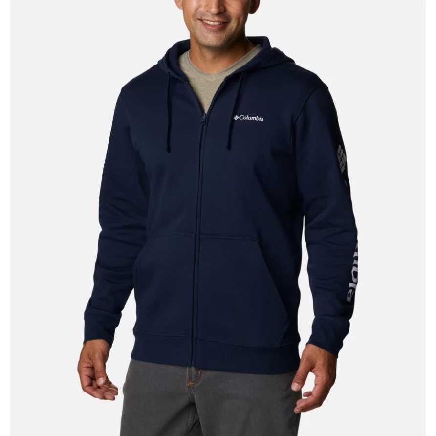 Columbia Herren-kapuzenpulli Mit Trek-grafik, Collegiate Navy