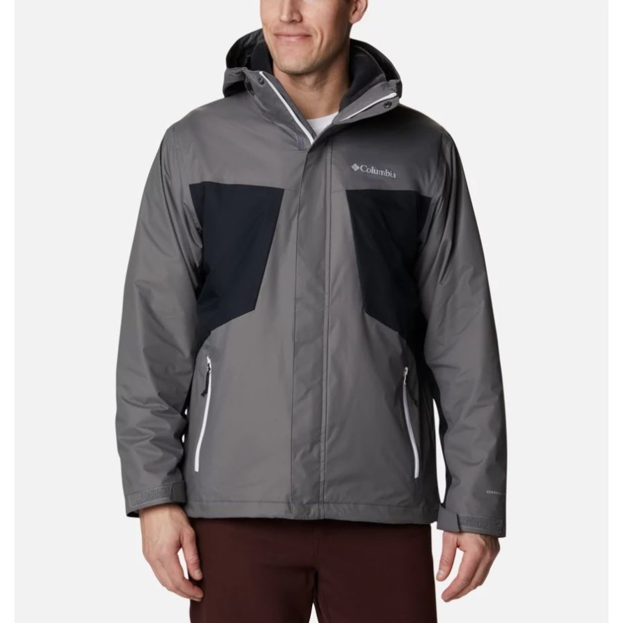 Columbia Tunnel Falls 3-in-1-wanderjacke Für Herren Stadtgrau/schwarz