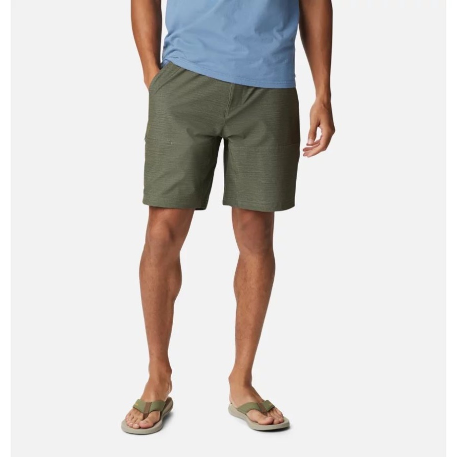 Columbia Twisted Creek Shorts Für Herren Stone Green Heather