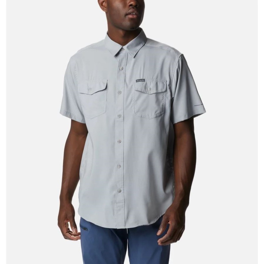 Columbia Kurzarm Hemd User Ii Solid Für Herren Columbia Grau