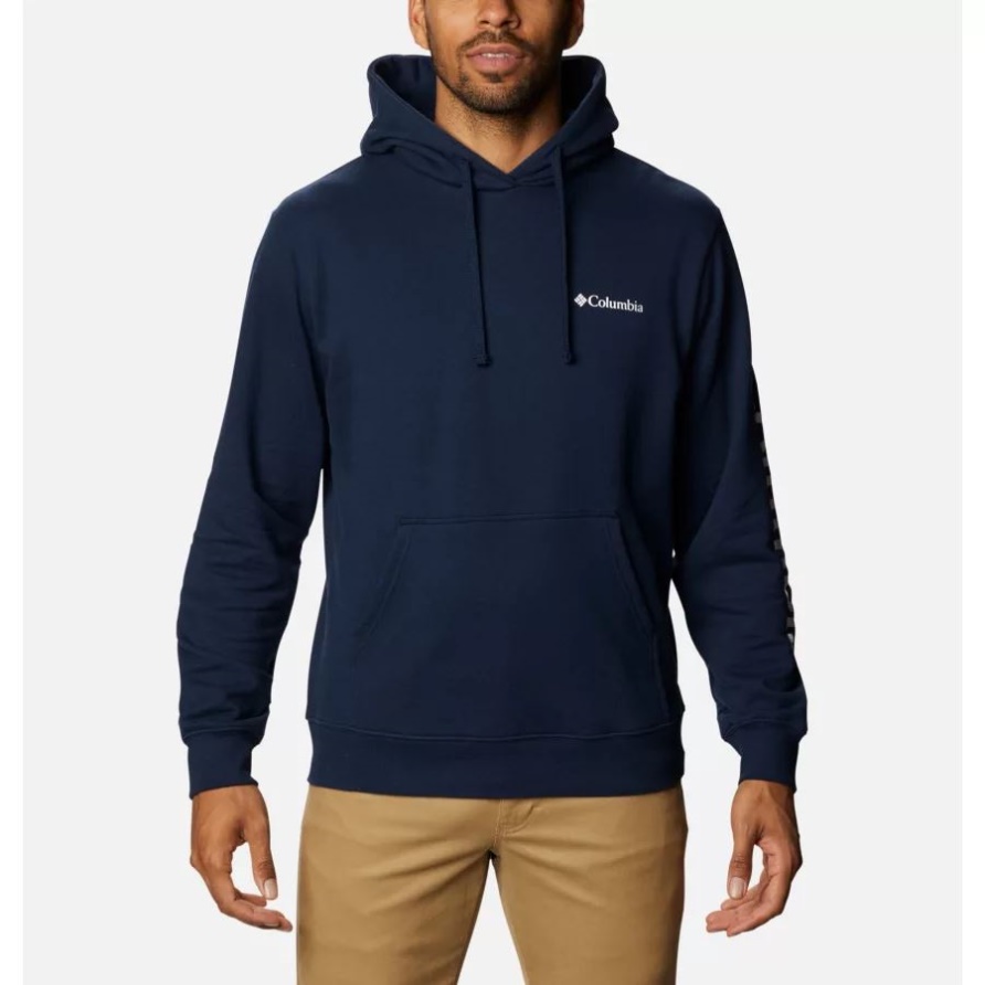Columbia Viewmont Ii ärmel Grafischer Hoodie Für Herren Collegiate Navy
