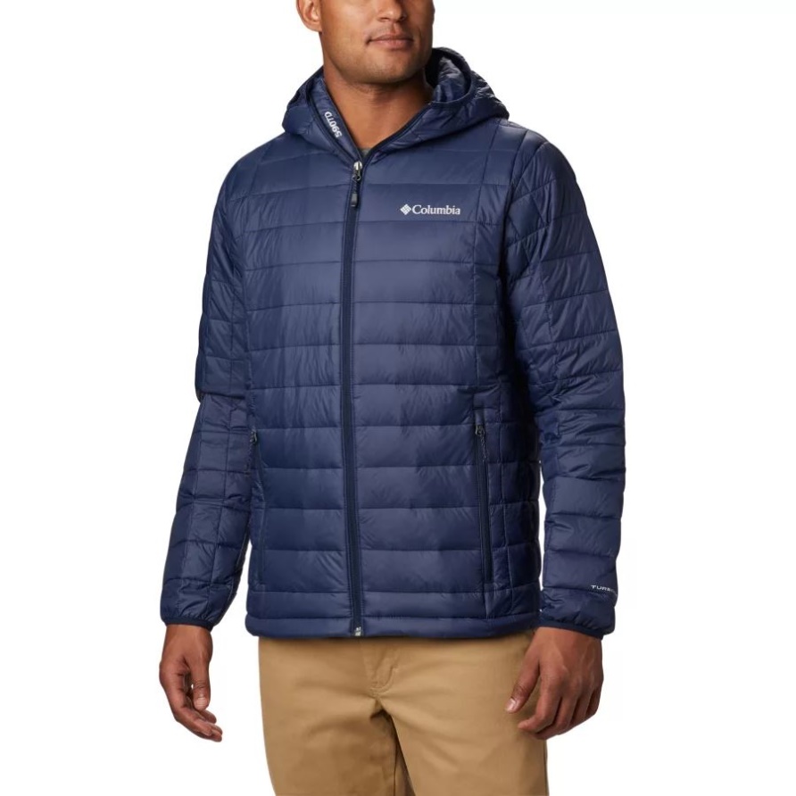Columbia Voodoo Falls 590 Turbodown-Kapuzenjacke Für Herren, Groß, College Navy