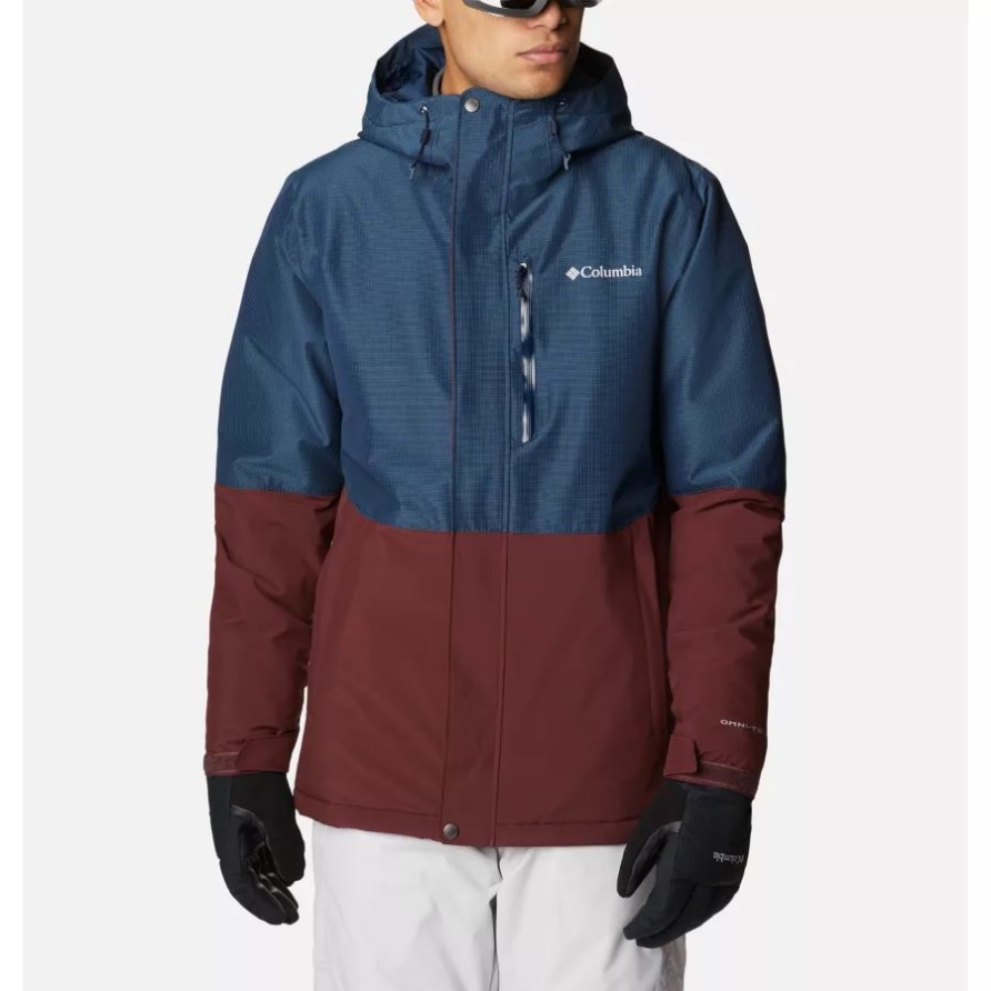 Columbia Herren Winter District Isolierte Skijacke Elderberry/Coll Navy Ripstop
