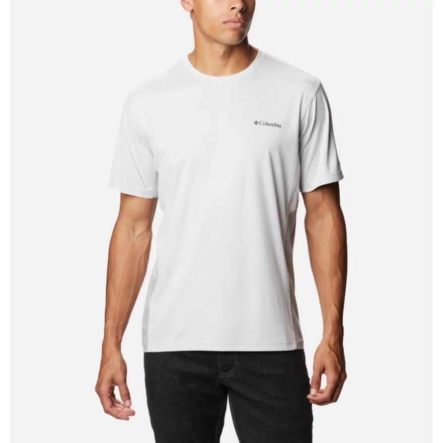 Columbia Zero Ice Cirro-cool Kurzarmshirt Für Herren Groß Nimbus Grau/nimbus Grau Meliert