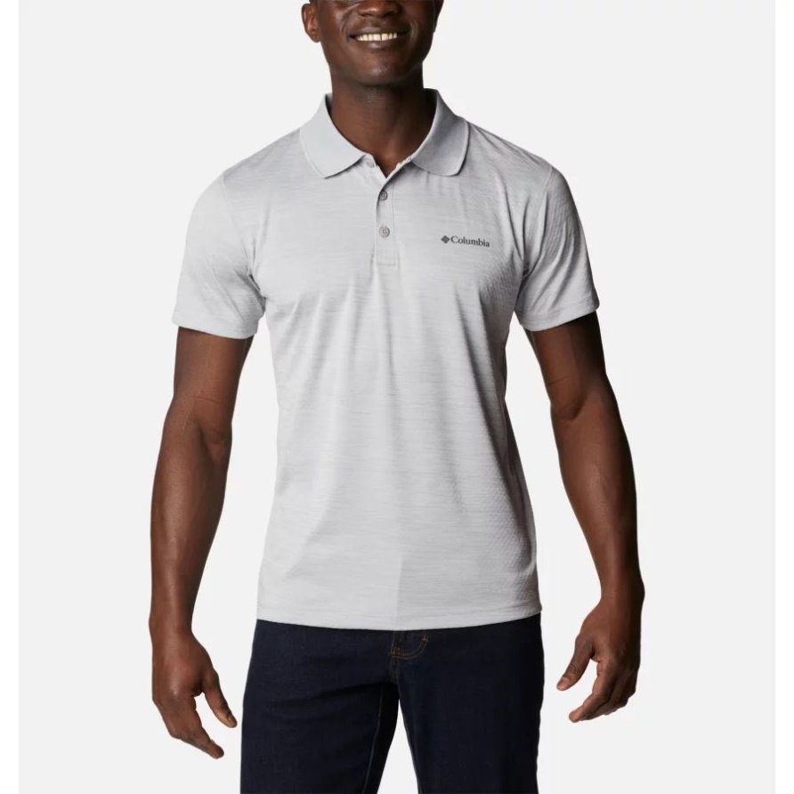 Columbia Herren Null Regeln Polo Columbia Grau Meliert