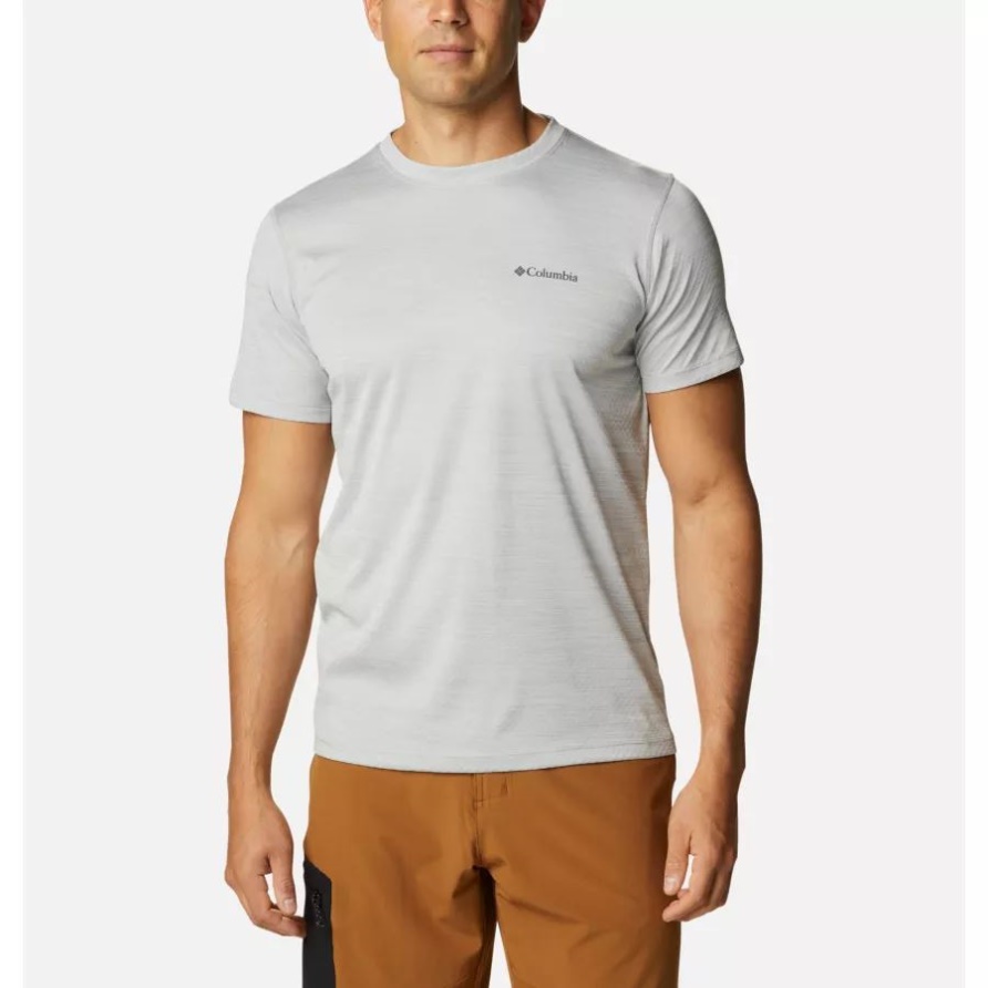 Columbia Herren Zero Rules Kurzarmshirt Active Fit Columbia Grey Heather