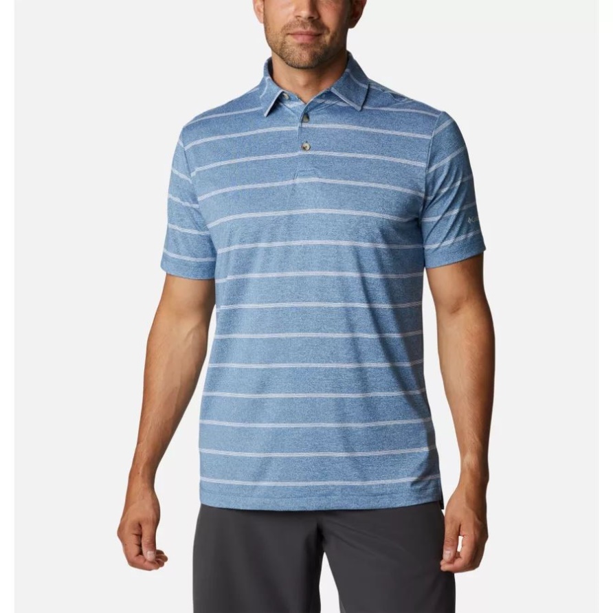 Columbia Omni-Wick Pitchmark-Poloshirt Für Herren In Mineralblau