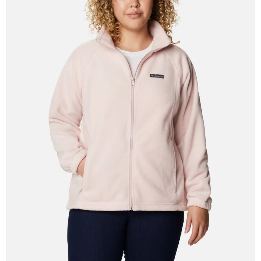 Columbia Mineral Pink Damen-benton-federn Durchgehender Reißverschluss Plus Größe