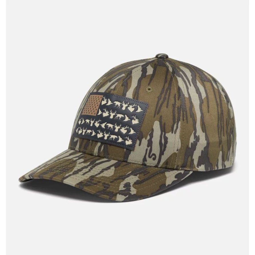 Columbia Moosige Eiche Bottomland Phg Game Flag 110 Snap Back Cap Niedrige Krone